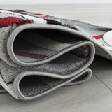 Davincii - 414 Area Rugs Rectangle Red 5 - X - 7 - BUILDMYPLACE