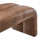 Dax 50.5" Vegan Leather Upholstered Accent Bench - BUILDMYPLACE