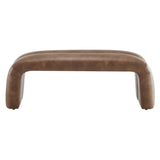 Dax 50.5" Vegan Leather Upholstered Accent Bench - BUILDMYPLACE