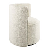Della Boucle Fabric Swivel Chair - BUILDMYPLACE