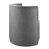 Della Performance Velvet Fabric Swivel Chair - BUILDMYPLACE