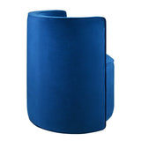 Della Performance Velvet Fabric Swivel Chair - BUILDMYPLACE