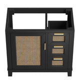 Dixie 24" Solid Wood Bathroom Vanity Cabinet (Sink Basin Not Included) - BUILDMYPLACE