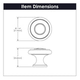 Door Knob 1 - 1/4 Inch Diameter - Cottage Collection - BUILDMYPLACE