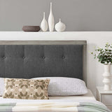 Draper Tufted King Fabric and Wood Headboard - BUILDMYPLACE