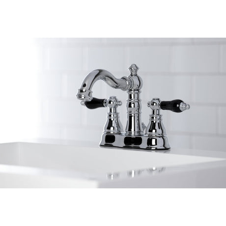 Duchess 4 In. Two Handle 3 - hole Centerset Wall Mount Bathroom Sink Faucet With Brass Pop - Up - BUILDMYPLACE