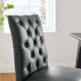 Duchess Dining Chair Vinyl Set of 2 - BUILDMYPLACE
