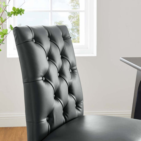 Duchess Dining Chair Vinyl Set of 2 - BUILDMYPLACE