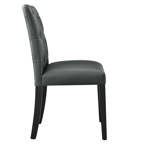 Duchess Dining Chair Vinyl Set of 2 - BUILDMYPLACE