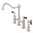 Duchess Traditional Bridge Kitchen Faucet with Brass Sprayer - BUILDMYPLACE