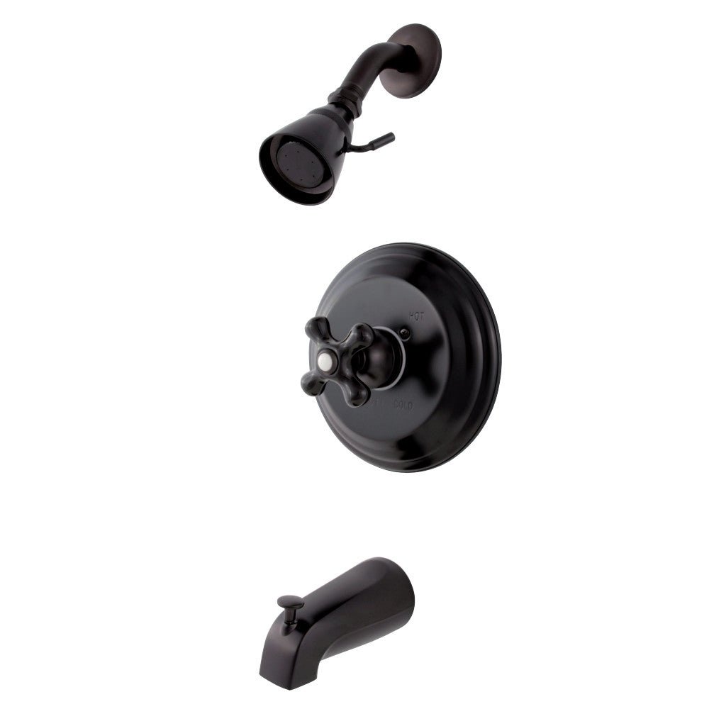 Duchess Tub and Shower Faucet With Cross Handle - BUILDMYPLACE