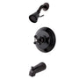 Duchess Tub and Shower Faucet With Cross Handle - BUILDMYPLACE