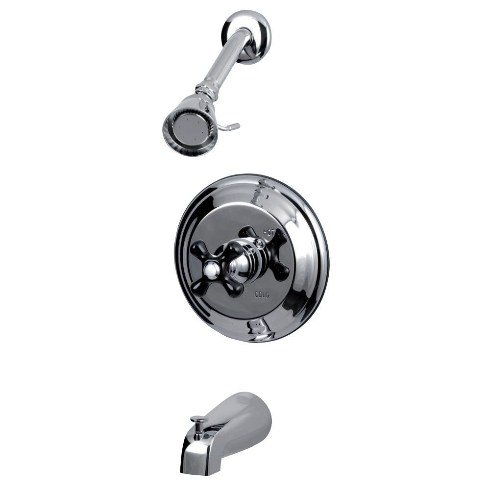 Duchess Tub and Shower Faucet With Cross Handle - BUILDMYPLACE