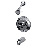 Duchess Tub and Shower Faucet With Cross Handle - BUILDMYPLACE