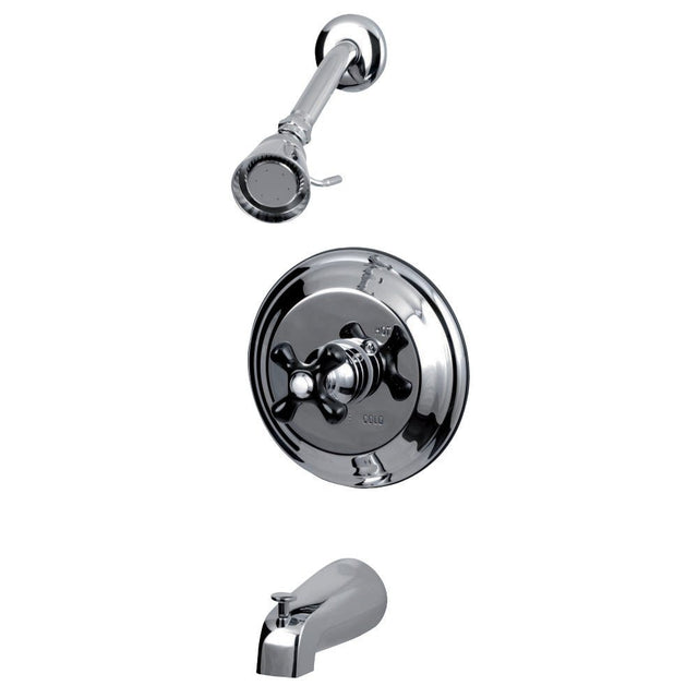 Duchess Tub and Shower Faucet With Cross Handle - BUILDMYPLACE