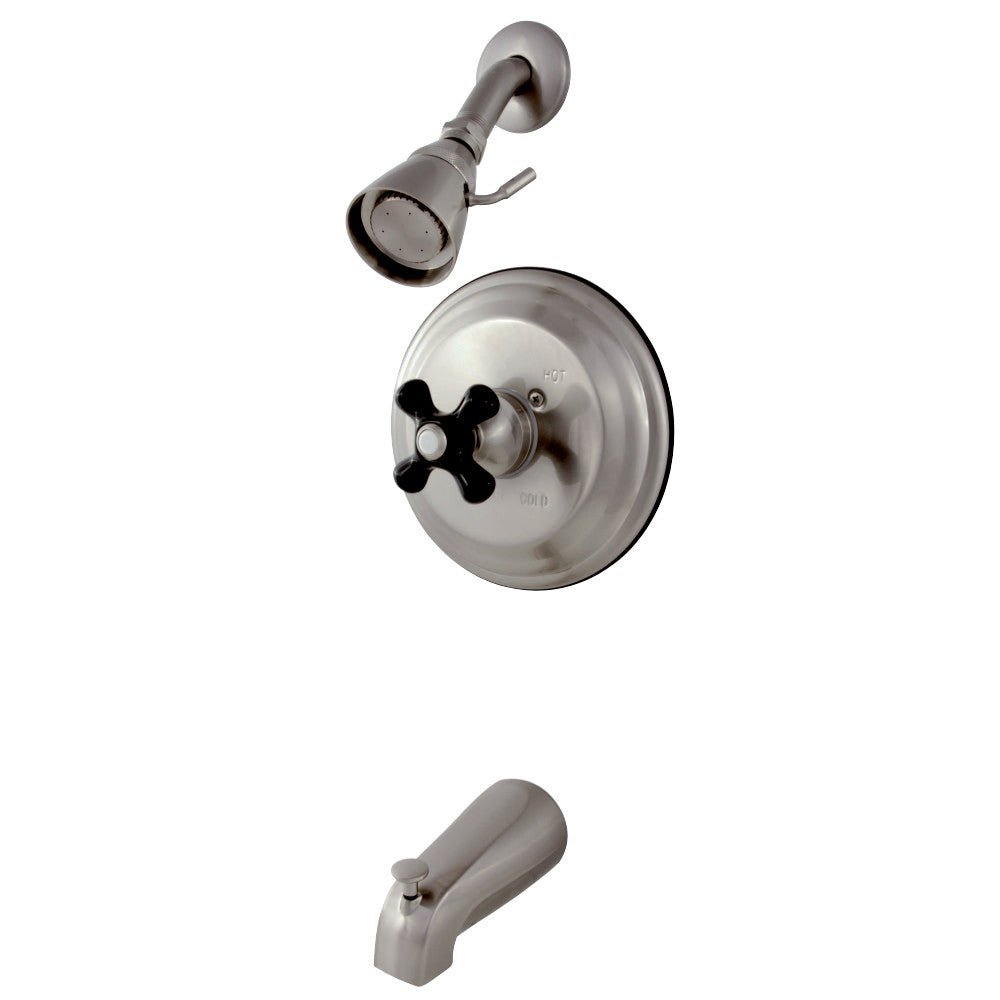 Duchess Tub and Shower Faucet With Cross Handle - BUILDMYPLACE