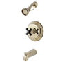 Duchess Tub and Shower Faucet With Cross Handle - BUILDMYPLACE
