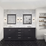 Dukes 80" Espresso Vanity Cabinet Only - BUILDMYPLACE