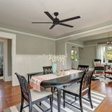 DUNKIRK 60 inch 5 - Blade No Light Ceiling Fan with Remote - LEDMyPlace