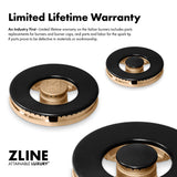 ZLINE Autograph Edition 48 in. 6.7 cu. ft. Paramount Dual Fuel Range with 8 Burner DuoPro™ Cooktop and Dual Ovens in Stainless Steel with Polished Nickel Helix Handles and Accents (PSDRZ-48-KPN)
