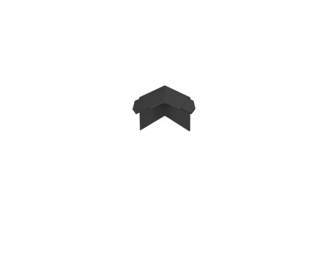 Durabal BK Balcony Angle Profile - Internal corner - anthracite powder coated Aluminum Trim with drip edge for tiled balconies - BUILDMYPLACE