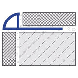 Dural Durondell 1/2" SILVER Anodized Aluminum Round Edge Profile Tile Edge Trim - BUILDMYPLACE