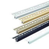Dural Florentostep 7/16 in. Satin Anodized Aluminum Metal Stair Nosing Tile Edging and Trim - BUILDMYPLACE