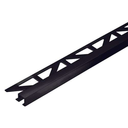 Dural Squareline Profile 11/32 in. Square Edge Matte Black Metal Tile Edge Trim