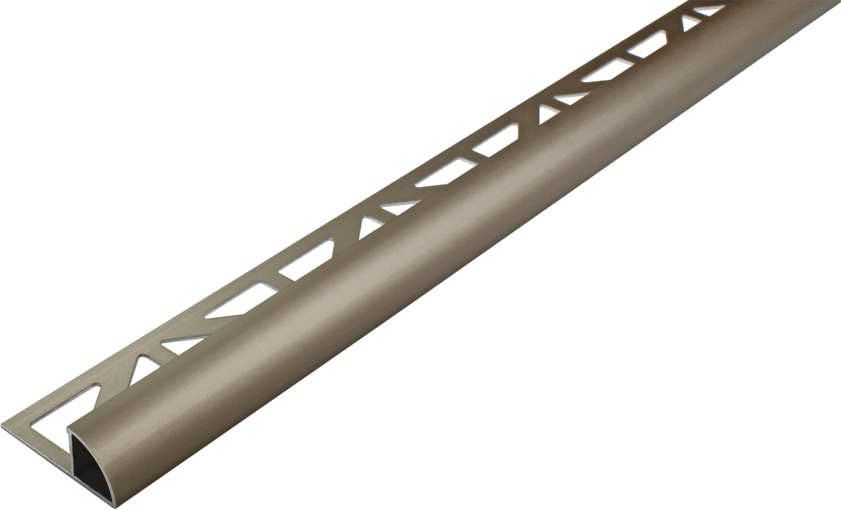 Durondell Aluminum Round Edge profile - Tile trim - 3/8 - Nickel Anodized - Tile Edge Trim - BUILDMYPLACE