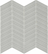 Element Mist Chevron Glossy Glass Mosaic - BUILDMYPLACE