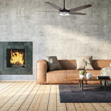 ELIRA 56 inch 5 - Blade Smart Ceiling Fan with Remote & LED Light - LEDMyPlace