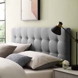 Emily Queen Upholstered Fabric Headboard - BUILDMYPLACE