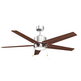 EMPIRE 52 inch 5 - Blade Ceiling Fan with LED Light & Pull Chain - LEDMyPlace