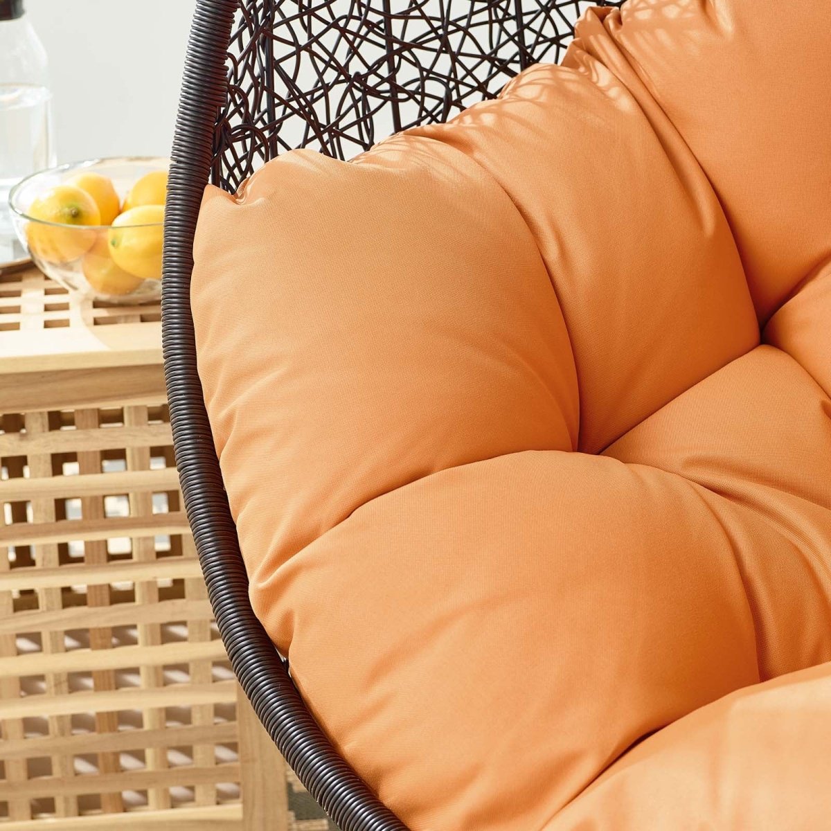 Encase Swing Outdoor Patio Lounge Chair Without Stand - BUILDMYPLACE