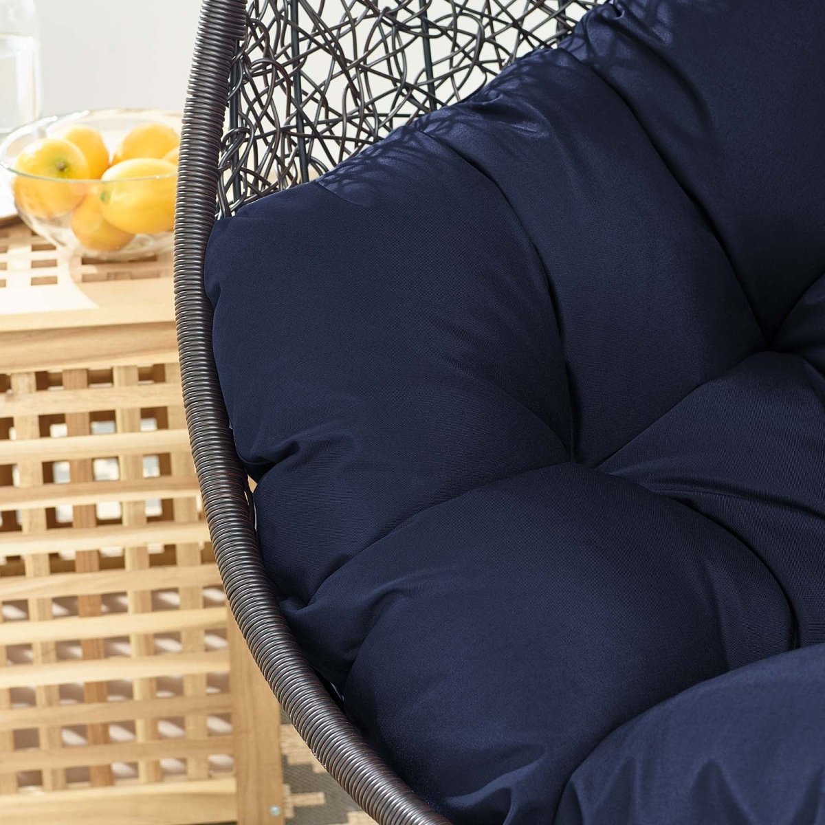Encase Swing Outdoor Patio Lounge Chair Without Stand - BUILDMYPLACE