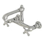 English Country 8" Center Wall Mount Bathroom Faucet - BUILDMYPLACE