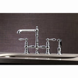 English Country Kitchen Faucet With Side Sprayer - BUILDMYPLACE