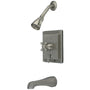 English Vintage Tub & Shower Faucet With Diverter - BUILDMYPLACE