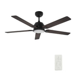 ESPEAR 52 inch 5 - Blade Smart Ceiling Fan with LED Light & Remote - LEDMyPlace