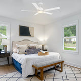 ESPEAR 60 inch 5 - Blade Smart Ceiling Fan with LED Light & Remote - LEDMyPlace