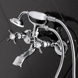 Essex Clawfoot Tub Faucet With Hand Shower In 7.5" Spout Reach - BUILDMYPLACE