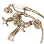 Essex Clawfoot Tub Faucet With Hand Shower In 7.5" Spout Reach - BUILDMYPLACE