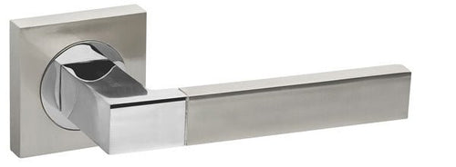 Ethno Km Sn/Cp-3 Satin Nickel/Polished Chrome Door Handle Fuaro