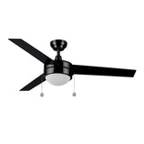 EVERETT 48 Inch 3 - Blade Ceiling Fan with LED Light & Pull Chain - LEDMyPlace