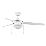 EVERETT 52 Inch 3 - Blade Ceiling Fan with LED Light & Pull Chain - LEDMyPlace