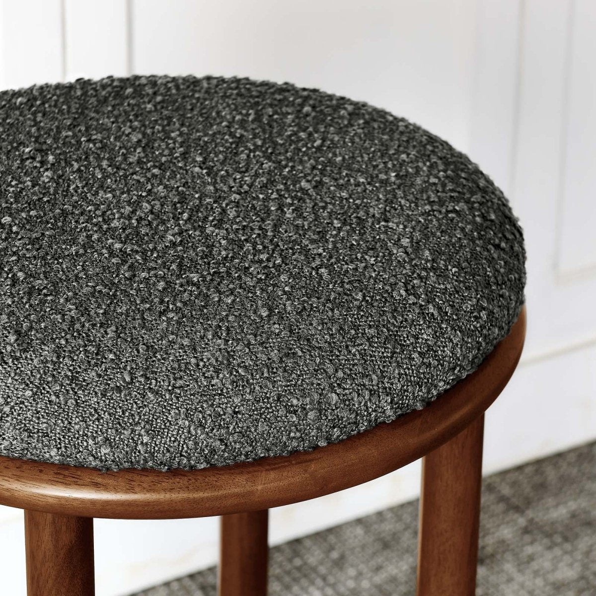 Fable Boucle Fabric Bar Stools - Set of 2 - BUILDMYPLACE