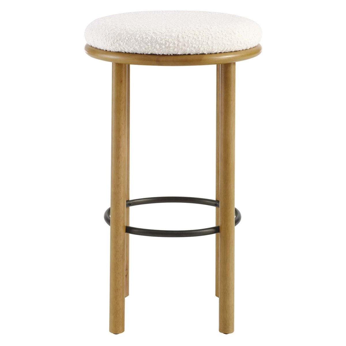 Fable Boucle Fabric Bar Stools - Set of 2 - BUILDMYPLACE