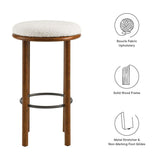 Fable Boucle Fabric Bar Stools - Set of 2 - BUILDMYPLACE