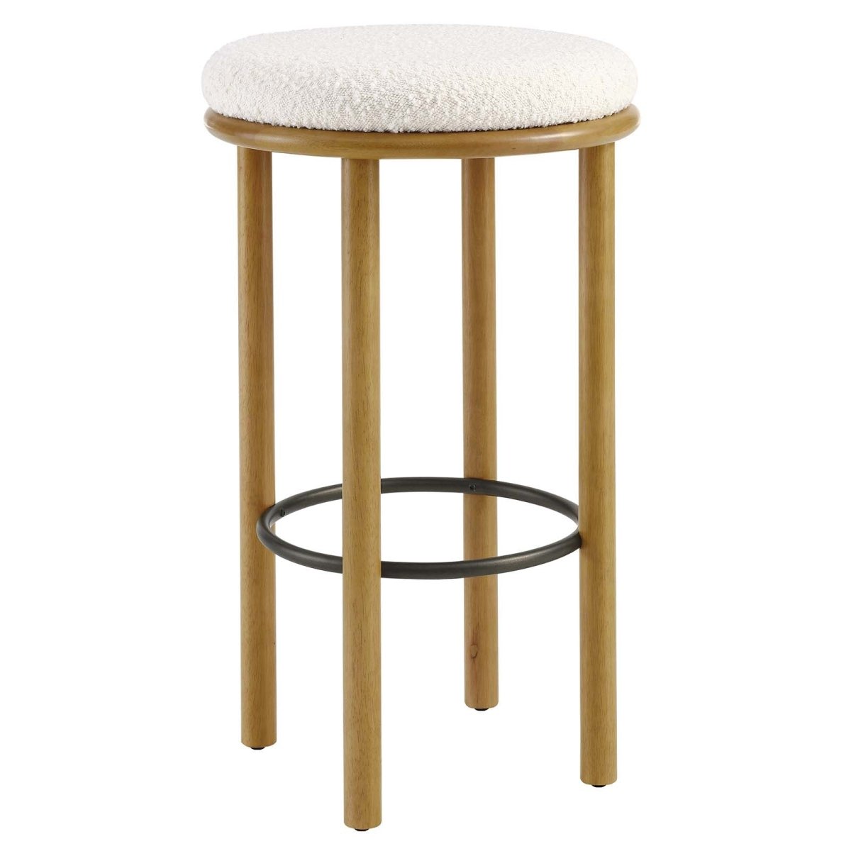 Fable Boucle Fabric Bar Stools - Set of 2 - BUILDMYPLACE