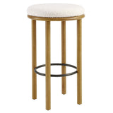Fable Boucle Fabric Bar Stools - Set of 2 - BUILDMYPLACE